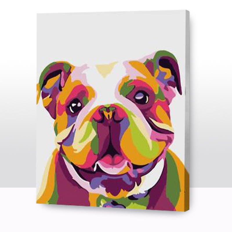 Kit Paint by number Perro bulldog | WC6728  Main Image